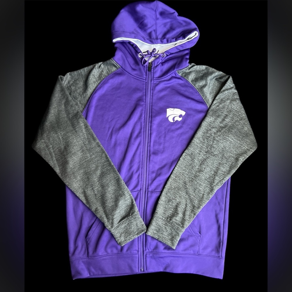 Kansas State Men’s Zip up Hoodie Size M